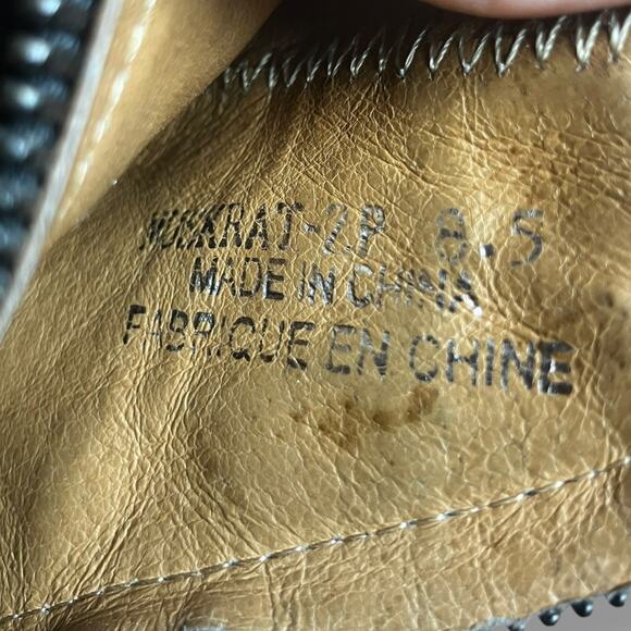 Jeffrey Campbell Black Leather Ankle Booties 8.5 Zip Chunky Heel Boots - Picture 4 of 8